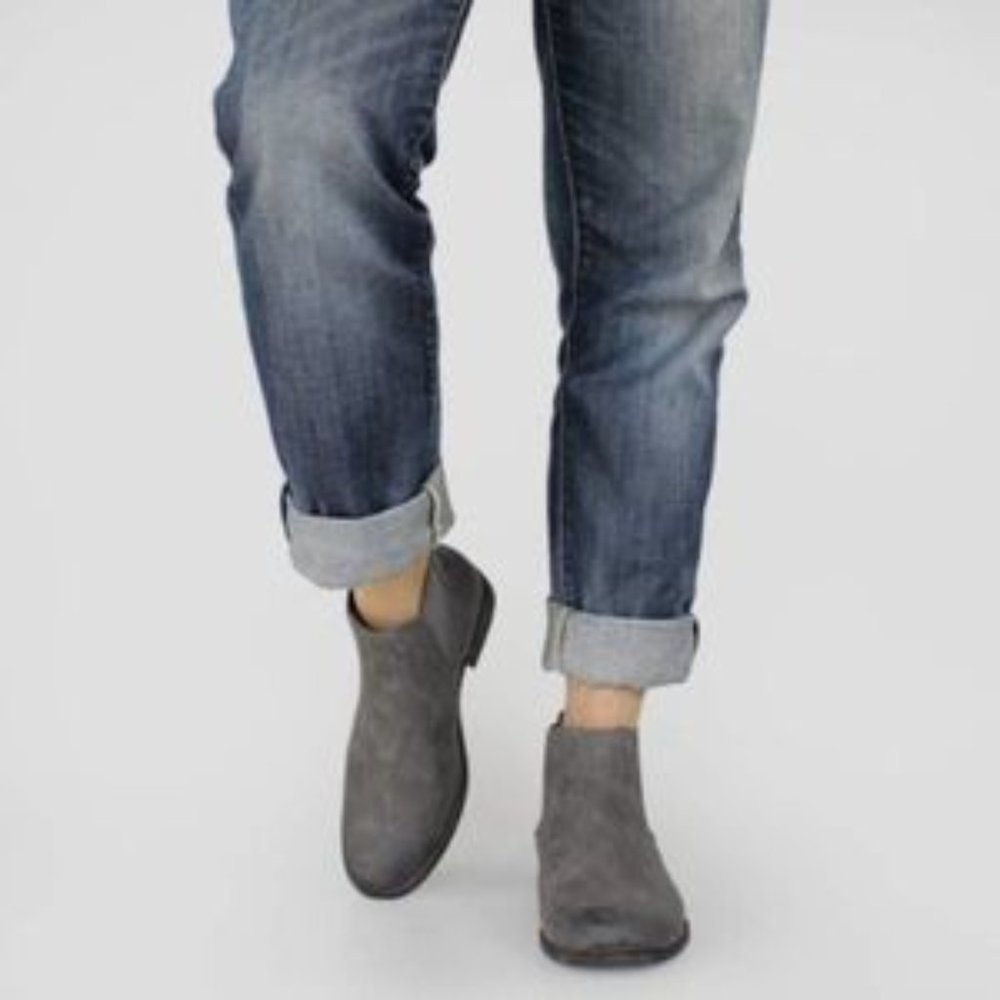 Men's Casual Chelsea Ankle Boots Grey​ - Picture 7 of 8